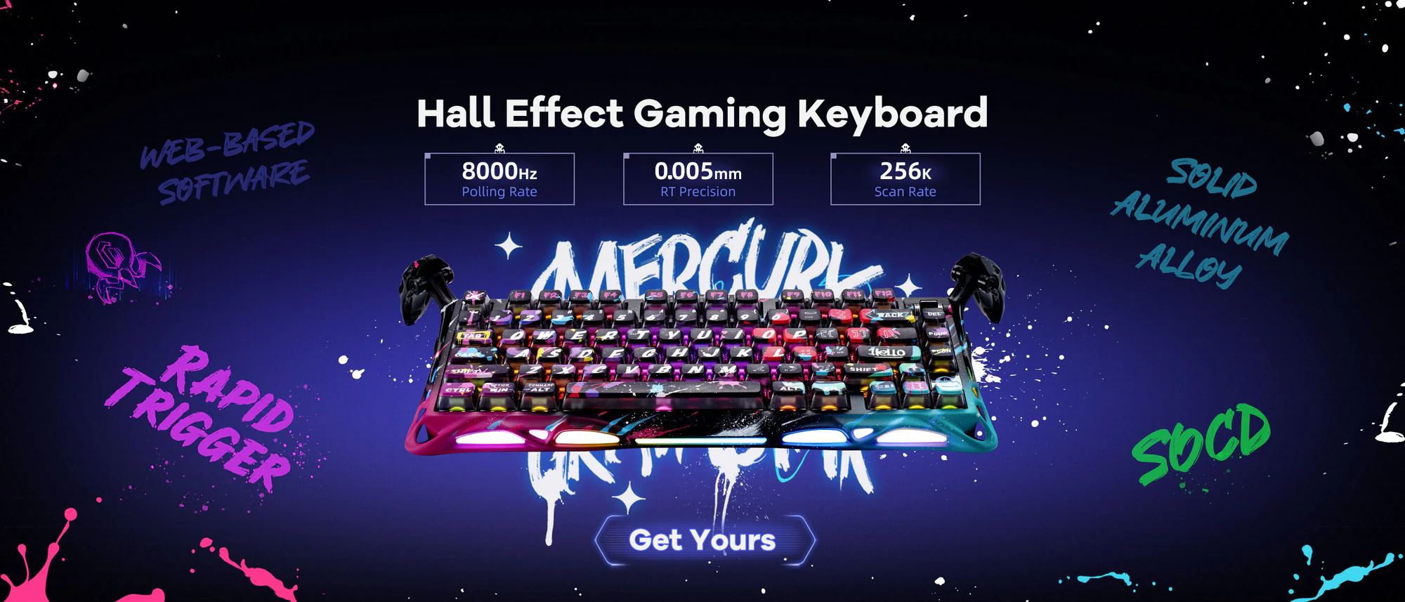 GravaStar Mercury V75 Pro HE gaming keyboard