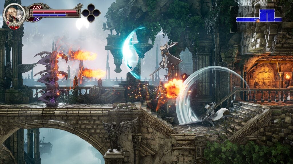 Bloodstained: The Scarlet Engagement - battle gameplay