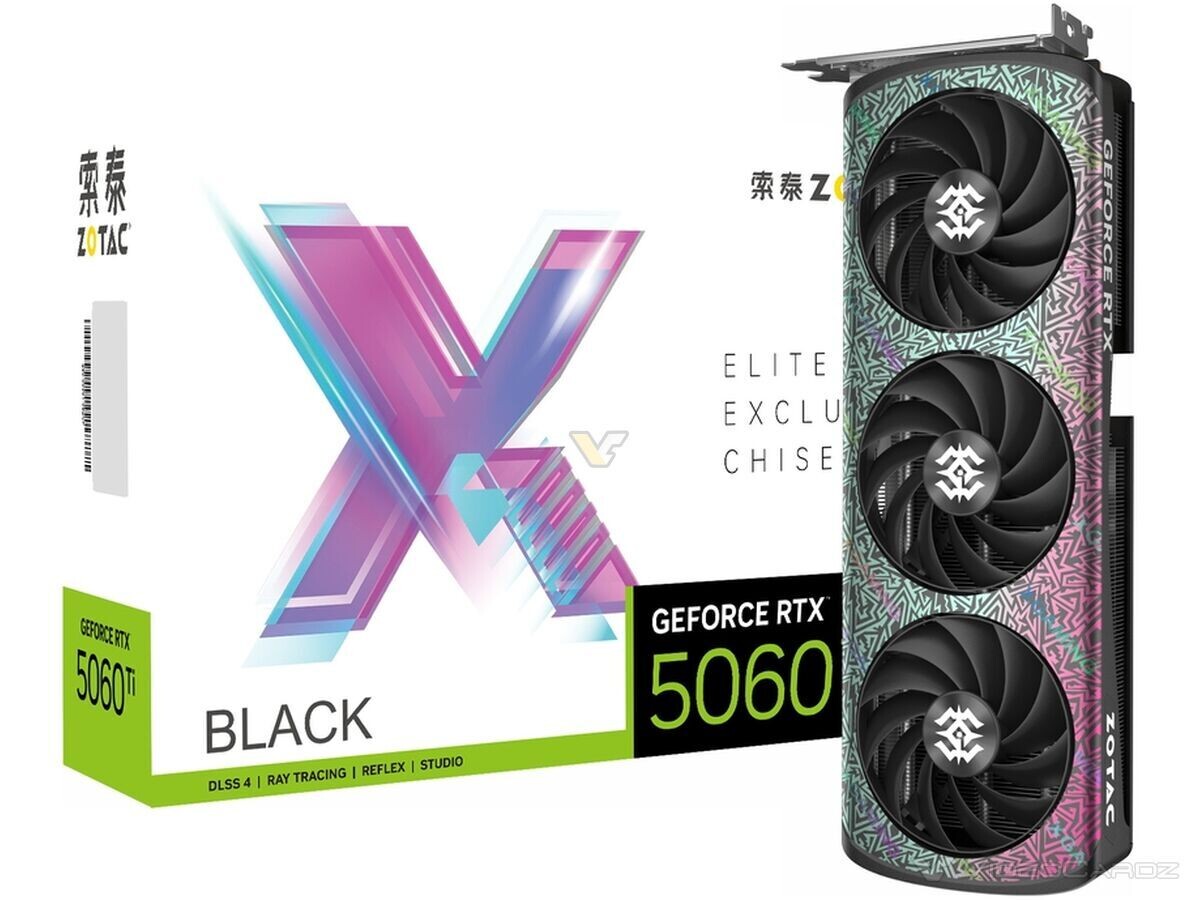 ZOTAC debuts powerful RTX 5060 Ti XGAMING Black with dragon design in China