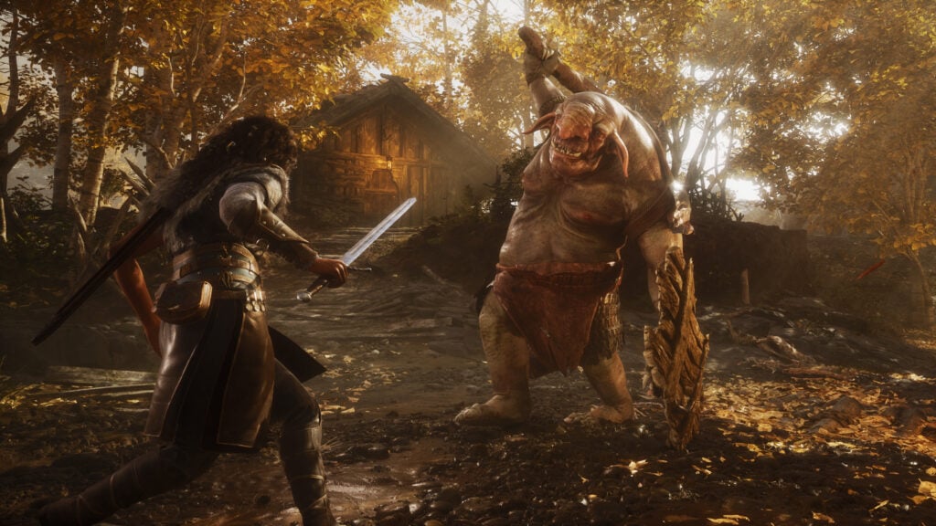 Echoes of the End - Ryn fighting against a monster