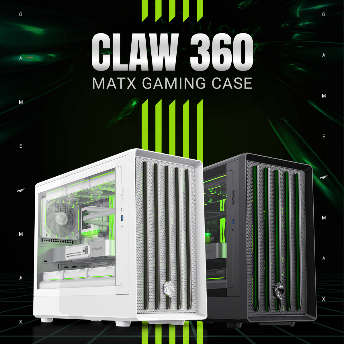 GAMEMAX Claw 360 and Claw 460 cases deliver bold design and next-level airflow