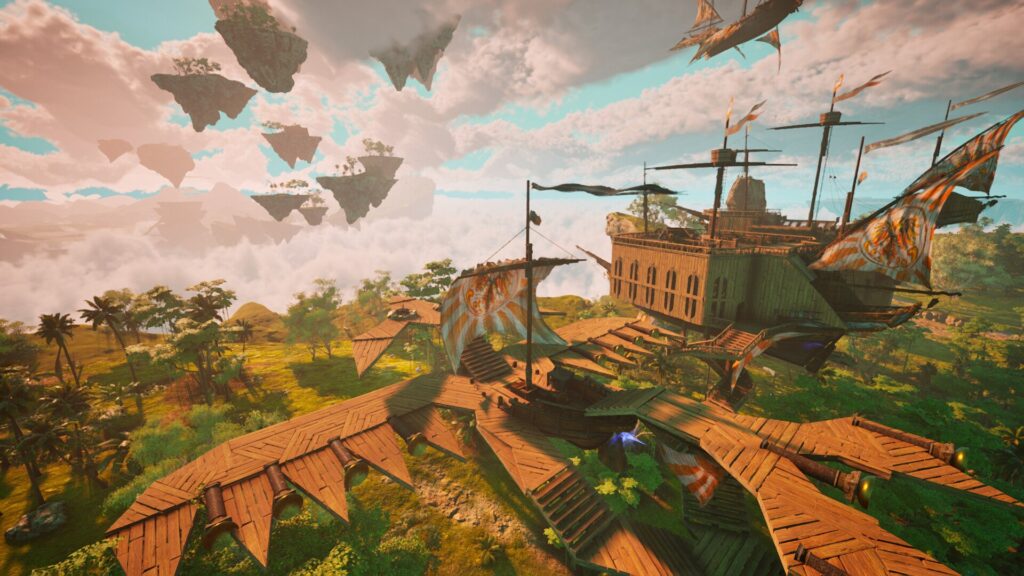 Guardians of the Wild Sky - flying mansion
