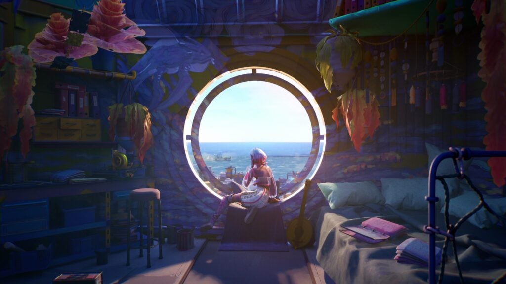 Tides of Tomorrow - a girl looking outside of a window