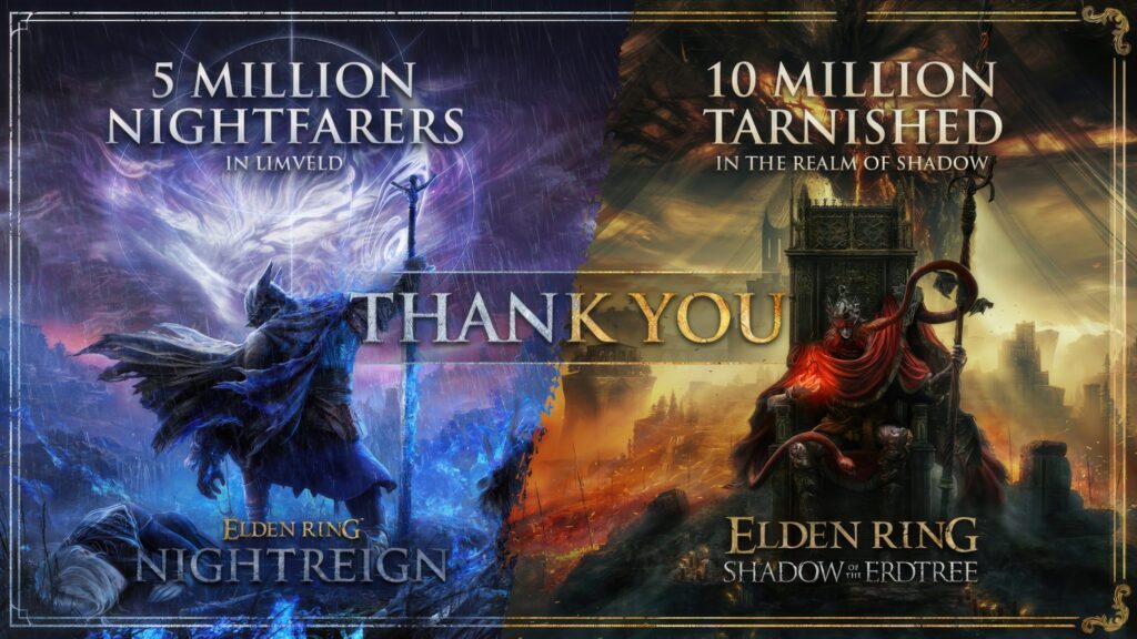 Elden Ring Nightreign hits 5 million, Erdtree expansion passes 10 million