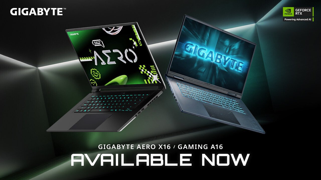 GIGABYTE Debuts Powerful AERO X16 GAMING A16 AI Laptops Basim Tech