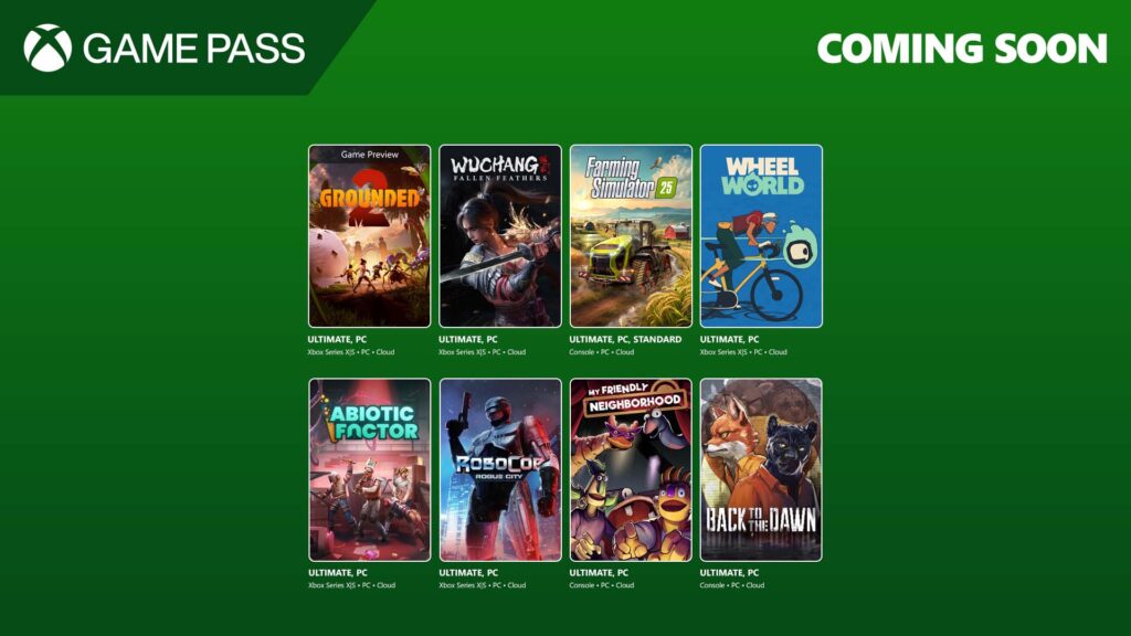 Xbox Game Pass July