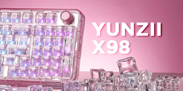 YUNZII X98 keyboard brings clear design and pro features