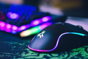 Gaming mouse - closup shot
