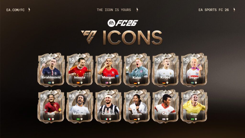 EA FC 26 Icon Roster