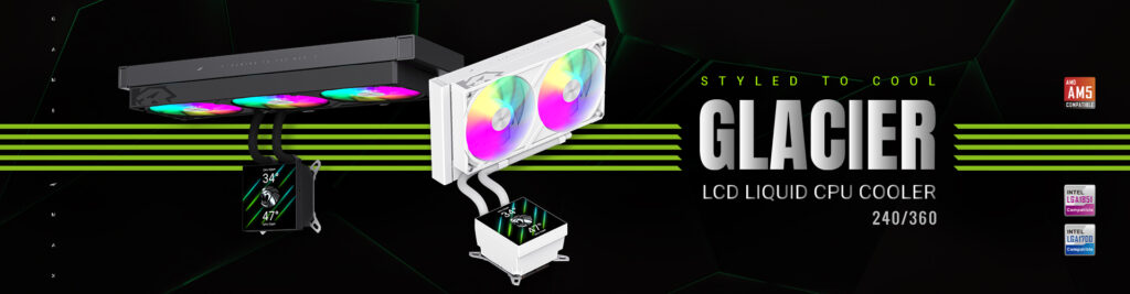 GAMEMAX Glacier AIO 240 and 360 coolers offer powerful and sleek cooling