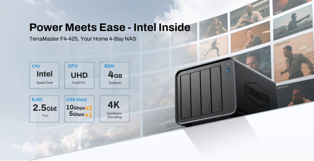 TerraMaster F4-425 NAS delivers speed and smart features