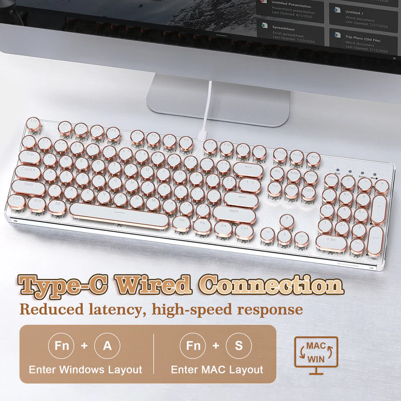 YUNZII QL108 retro keyboard