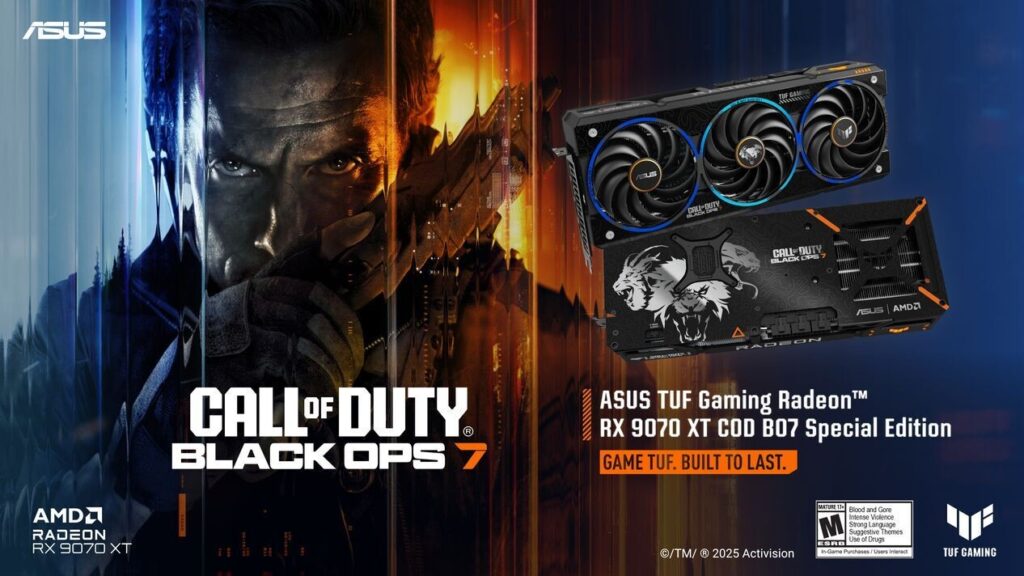 ASUS unveils stunning Black Ops 7 Edition of TUF Gaming RX 9070 XT