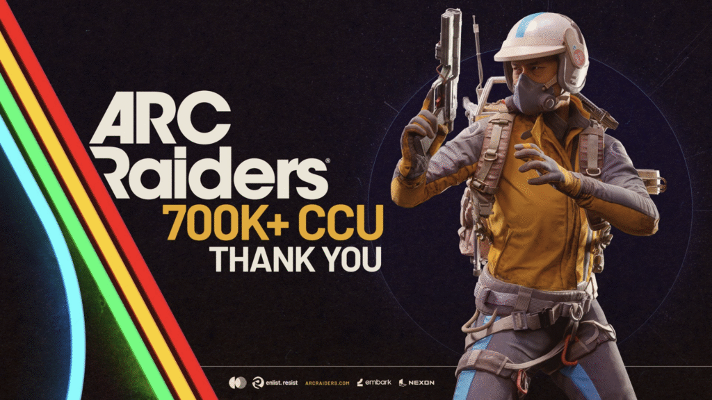 ARC Raiders dominates charts with record-breaking player surge