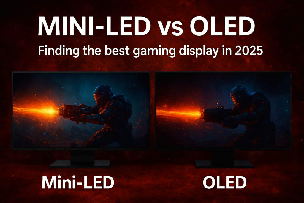 Mini-LED vs OLED: Finding the best gaming display in 2025