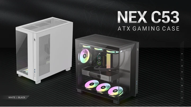 GAMEMAX NEX C53 Arrives as a Smart and Stylish PC Case for Modern Builds