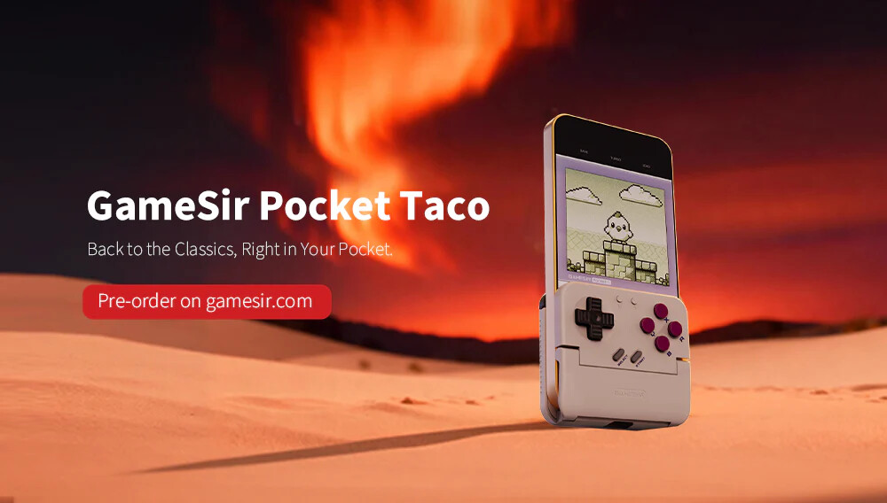 GameSir brings joyful retro fun with the Pocket Taco mobile gaming controller