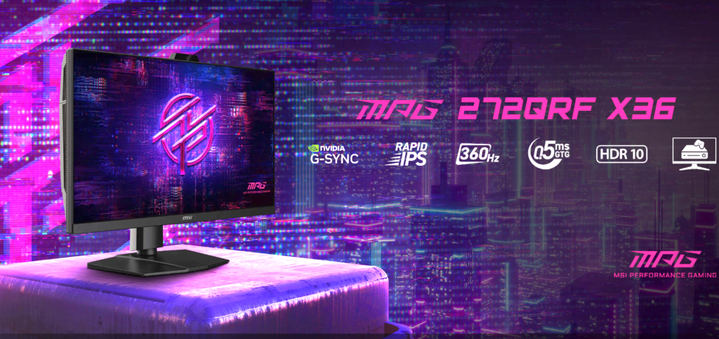 MSI launches powerful MPG 272QRF X36 monitor made for competitive gaming