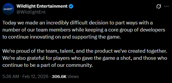 Highguard - layoffs statement