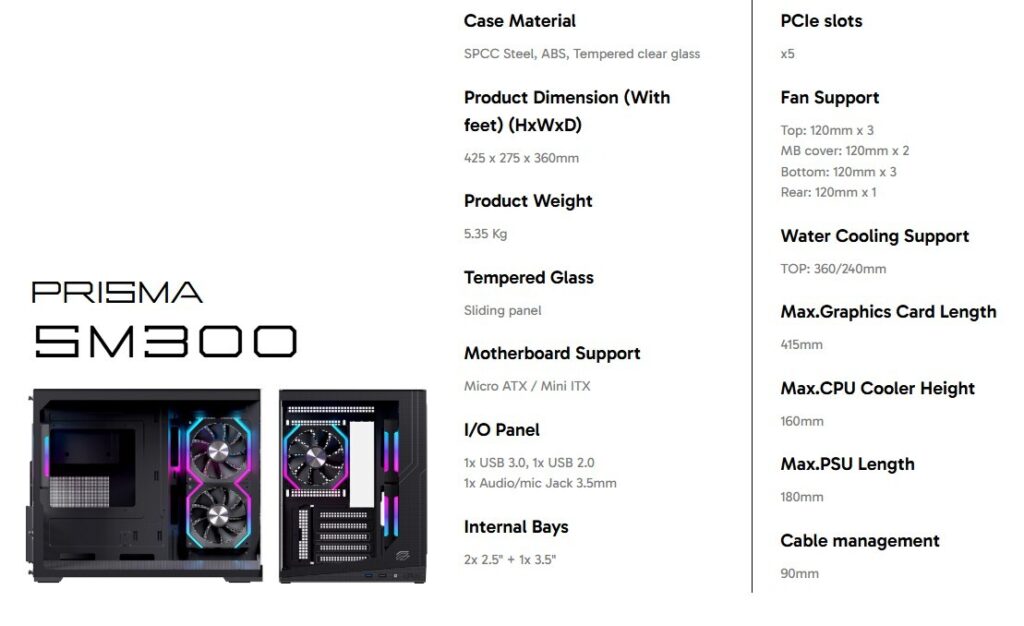 EINAREX PRISMA SM300 specifications